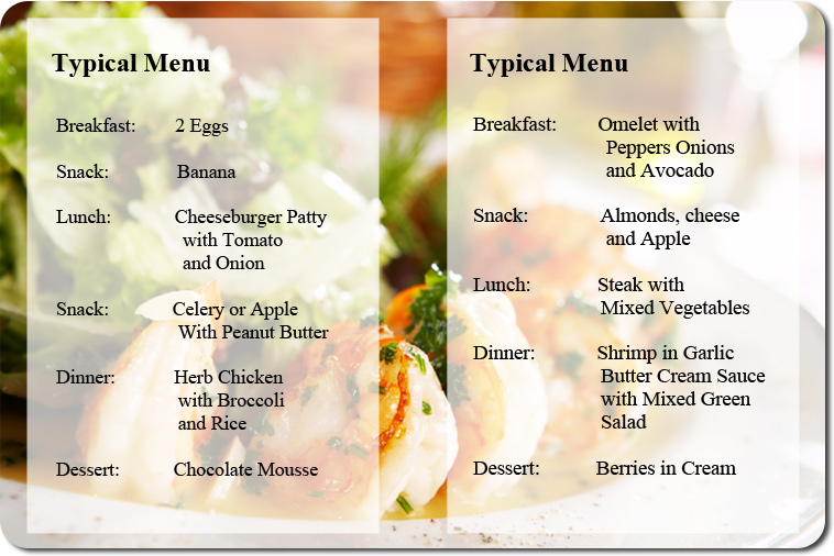 Typical Menu